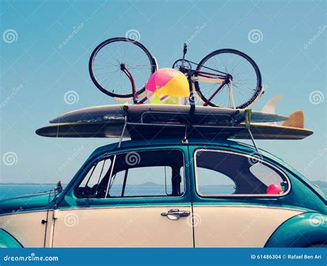 Vintage Summer Holiday Road Trip Vacation Stock Photo Image Of