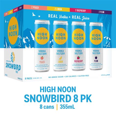 High Noon Vodka Hard Seltzer Snowbird Variety Pack 8 Pk 12 Oz Kroger