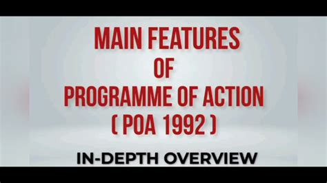 Philosophical Foundation Unit 2topic POA 1992 Revised National Policy