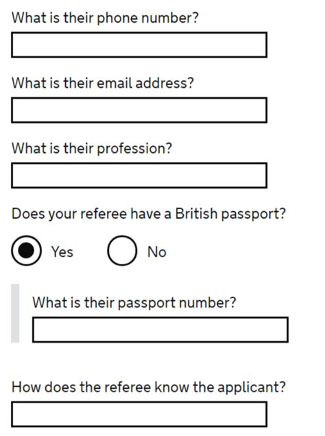 Entering Referee Details On The Online An Form And Referee Declarations Ukcen Citizenship And