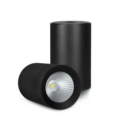 LED Surface Mount Cylinder Light 12W Prime WW Black Body At Rs 570