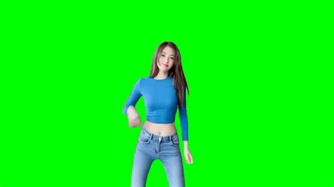 Girl Dancing Green Screen Video Dancing Green Screen Footage Hd Youtube