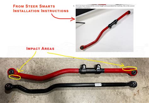 Jeep Jl Steer Smarts Yeti Xd Adjustable Rear Track Bar Red Jeep