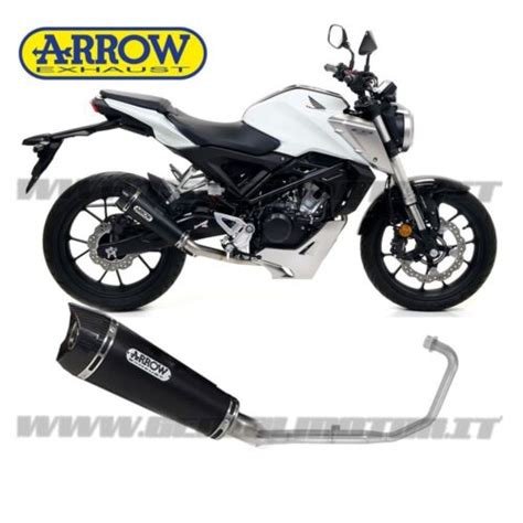 Full Exhaust Arrow X Kone Nichrom Black Honda Cb R Ebay