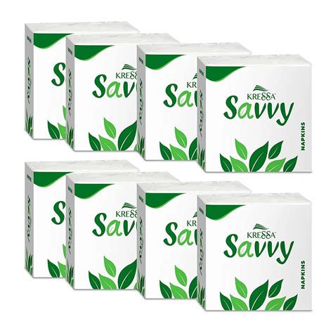 Kressa Savvy Tissue Paper Napkins Ply X Pulls Pack Of