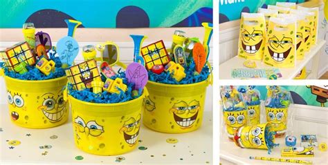 Spongebob Party Favors Tattoos Stickers Toys Games Favor Bags