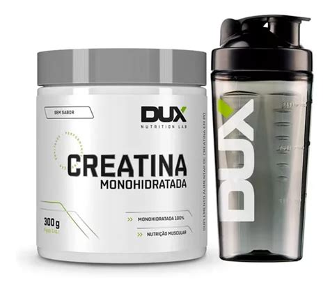 Creatina Pura 300g Dux Nutrition Coqueteleira Brinde Frete grátis