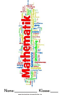 Mathe Deckblatt Deckbl Tter Zum Ausdrucken