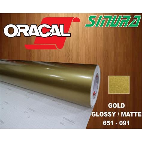 Jual Sticker Oracal Gold Glossy Matte Shopee Indonesia