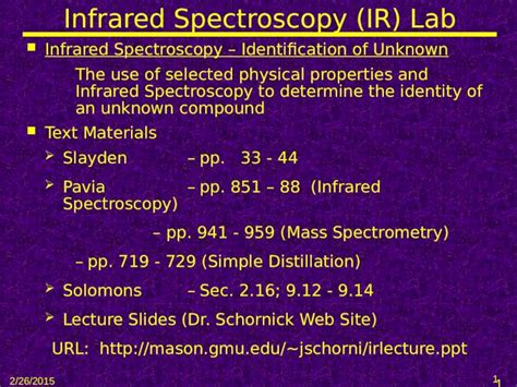 PPT Infrared Spectroscopy IR Lab DOKUMEN TIPS