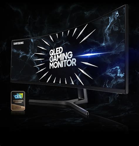 49 Inch Crg9 Dual Qhd Curved Qled Gaming Monitor Monitors Lc49rg90ssnxza Samsung Us