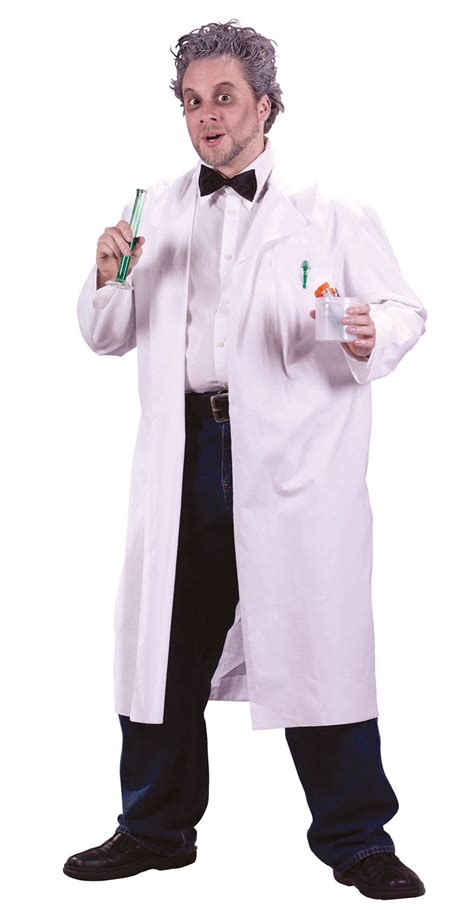 Mad Scientist White Lab Coat Doctor Doc ZOMBIE Costume One Size ...