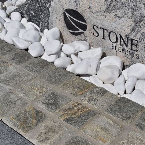 White Thasos Marble Pebbles Outdoor General