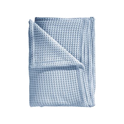 Heckett Lane Heckett Lane Wafel Plaid X Ice Blue Bedshop Nl