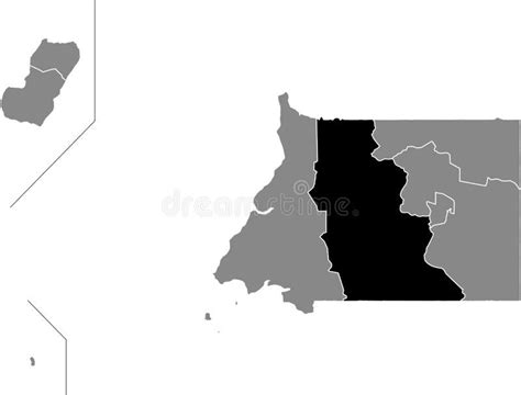 Lage Karte Von Quatorialguinea Auf Der Karte Afrika D Republik