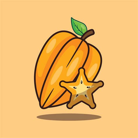 Starfruit Cartoon Vector Illustration Vector Art At Vecteezy