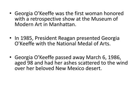 PPT - Georgia O'Keeffe: Revolutionary Artist of Nature PowerPoint