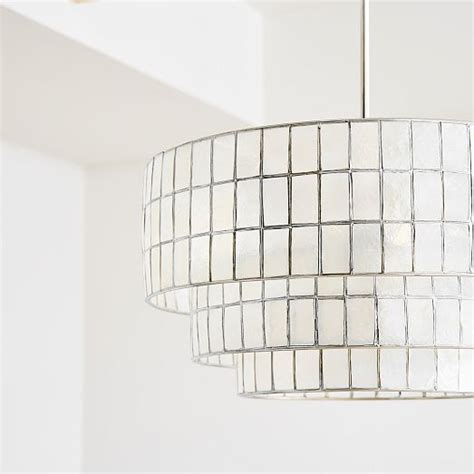 Capiz Tiered Chandelier 24 West Elm