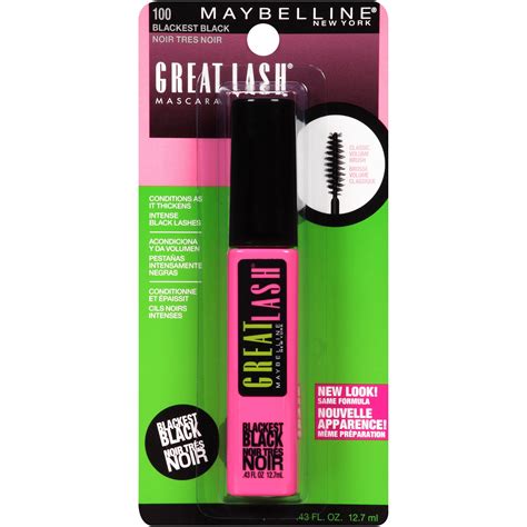 Maybelline Great Lash Washable Mascara Volumizing Lash Doubling Formula That Conditions As It