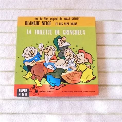 FILM SUPER 8 N B Walt Disney Blanche Neige Et Les Sept Nains EUR 38 00