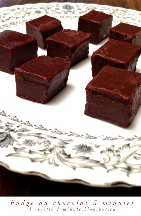 1 Recette De Dessert Fudge Au Chocolat 5 Minutes De Cuisson How To