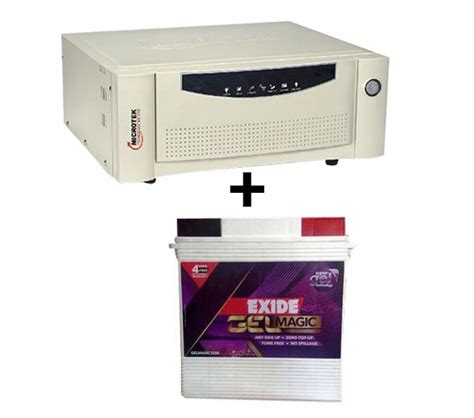 Microtek UPS SEBz Sine Wave 900 VA Exide Gel Magic 1500 150AH Battery