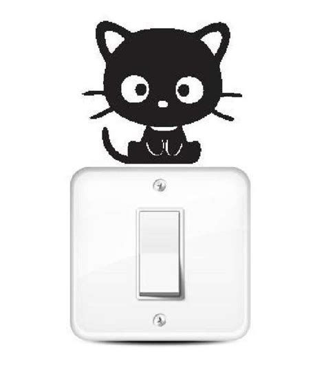 Jual Wallstiker Stiker Saklar Lampu Chococat Kucing Hiasan Dinding