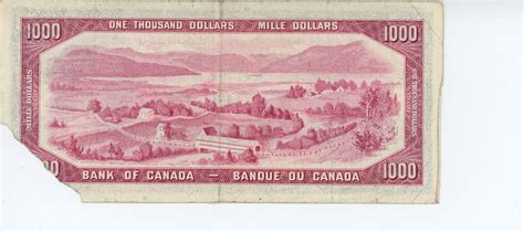 1954 Canadian 1000 dollar bill - Lawson/Bouey - A/K 1299425 - Schmalz ...