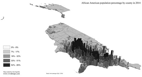 U.S. population by race (3D) - Vivid Maps