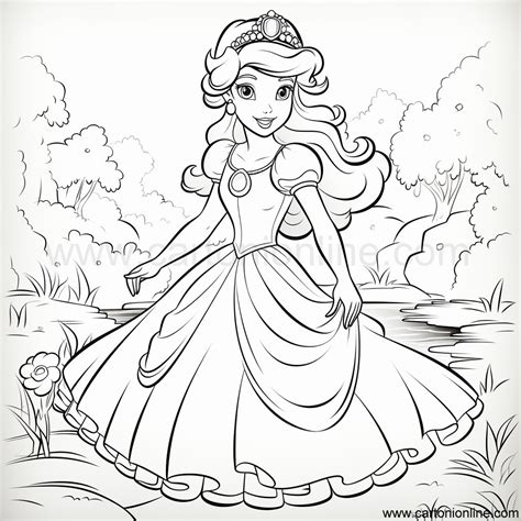 Desenho 18 De Princesa Para Colorir