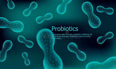 Probiotics And Prebiotics Seamless Pattern Stock Vector Illustration