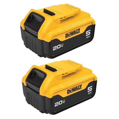 Dewalt 20v Max 5ah Battery 2 Pk The Home Depot Canada