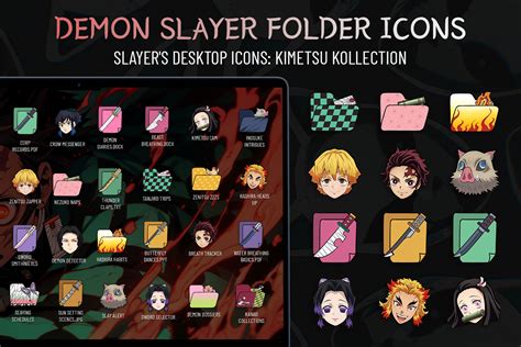 🗡️ Demon Slayer Folder Icons Free Anime Windows And Mac Icons