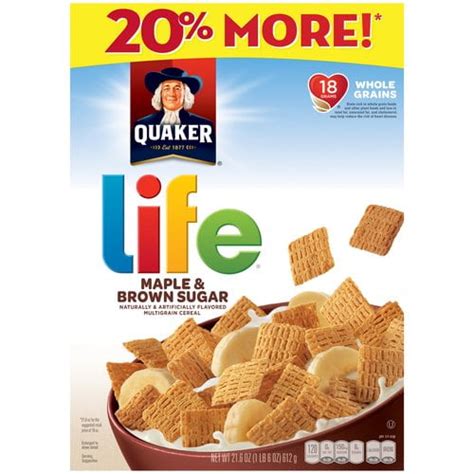 Quaker Life Maple And Brown Sugar Multigrain Cereal 21 6 Oz