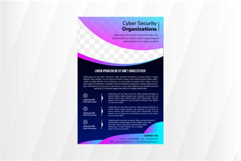 Cyber Security Blue Vertical Flyer Grafik Von Noory Shopper Creative