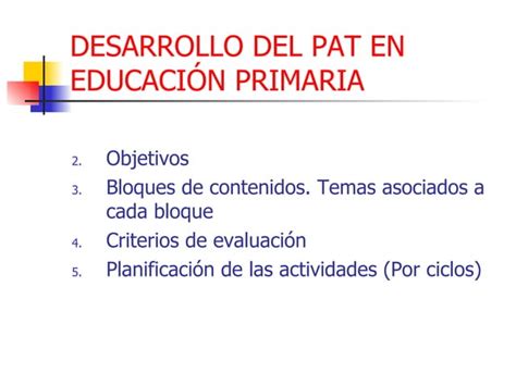 Plan De Accion Tutorial En Primaria Ppt