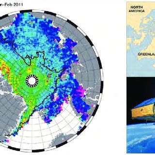 2. CryoSat's sea ice thickness map from the Arctic Ocean. Data from... | Download Scientific Diagram