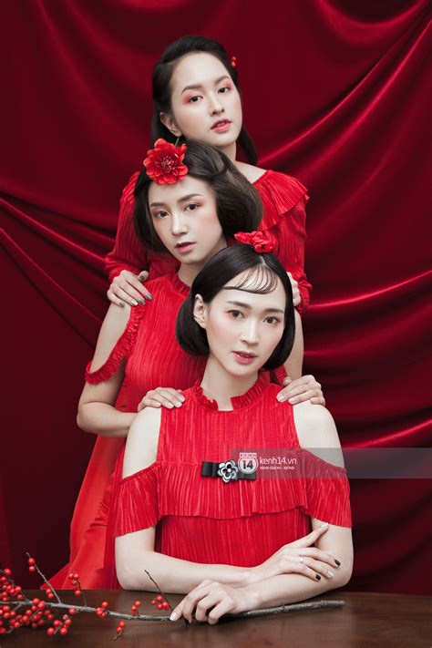 3 nàng hot girl Salim Sun HT Lê Vi xinh lạ trong những mẫu áo dài cách tân độc đáo