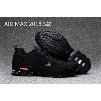 billige nike air max 2018 mænd sko alle sorte outlet købe billige