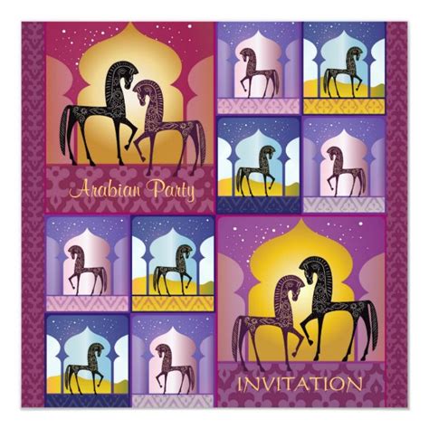 Personalized Arabian Nights Invitations | CustomInvitations4U.com