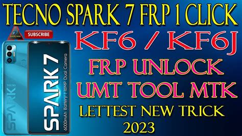 Tecno Spark 7 FRP Bypass 2023 Tecno Kf6j Google Account Remove By