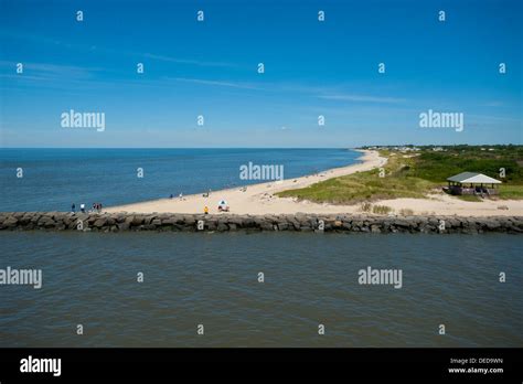 USA, New Jersey NJ N.J. Cape May North facing Delaware Bay Beaches ...