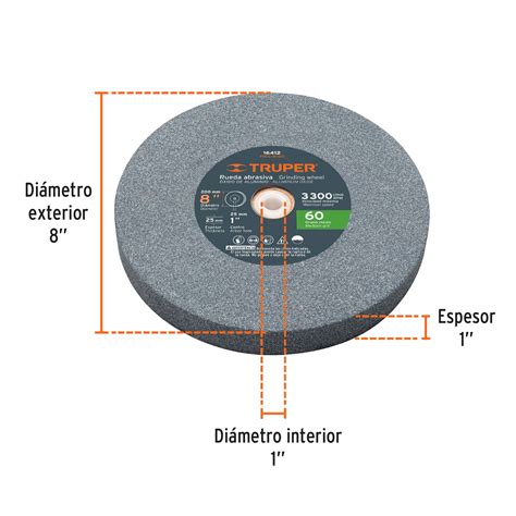 Rueda Abrasiva P Esmeril X Xido De Aluminio Grano Copas Y