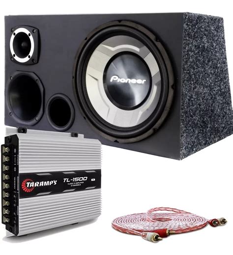 Caixa Trio Pioneer Box Polegadas Completa Sub Pol Tsw Br W Rms