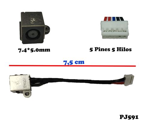 Dc Power Jack Pin De Carga Dell Inspiron R Serviclic