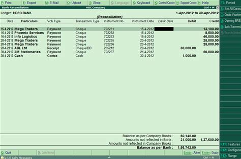 Auto Bank Reconciliation In Tally Erp