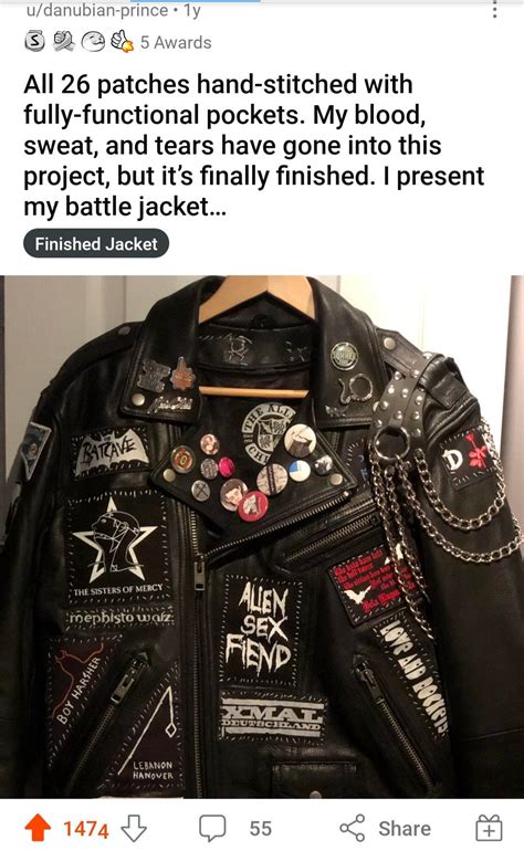 Patches Jacket Punk Punk Jean Jacket Diy Patches Punk Leather Jacket