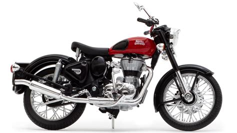 Royal Enfield Classic Scale Model Redditch Red