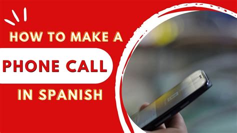 How To Make A Phone Call In Spanish YouTube