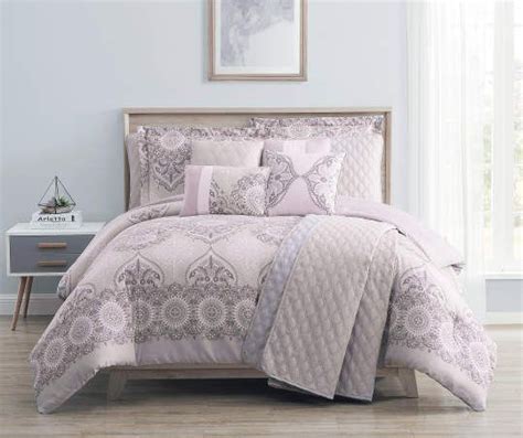 Project Runway Adina Blush Pink And Gray King 10 Piece Comforter Set